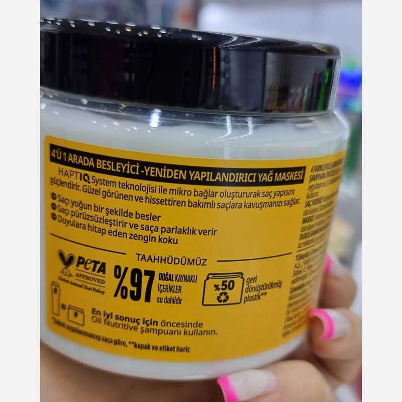 ماسک مو طلایی گلیس