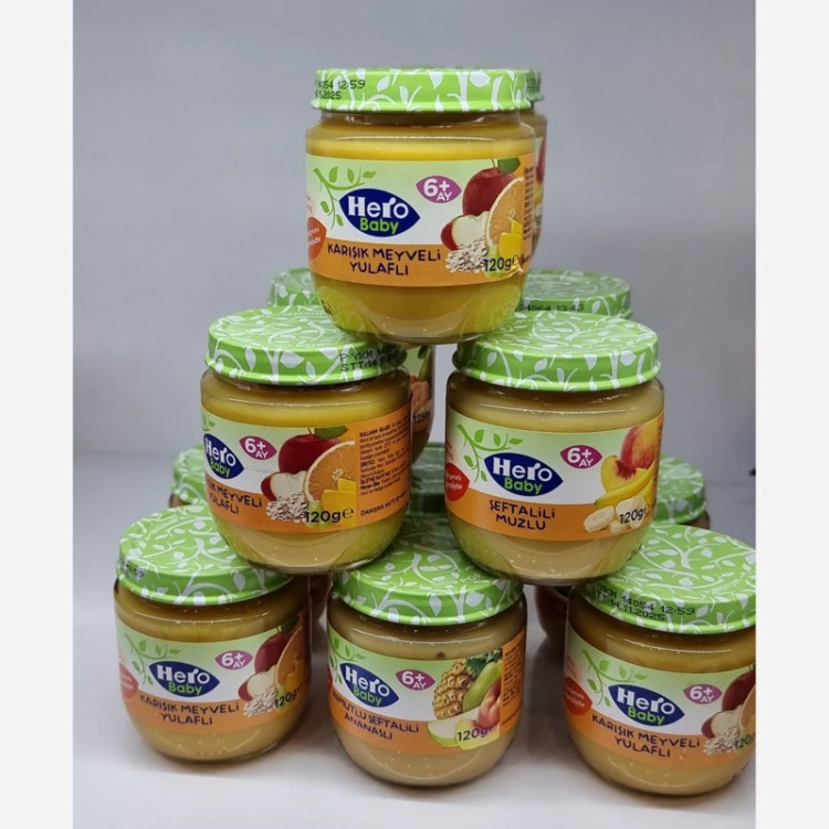 پوره ارگانیک مخلوط میوه ها هرو بیبی محصول ترکیه