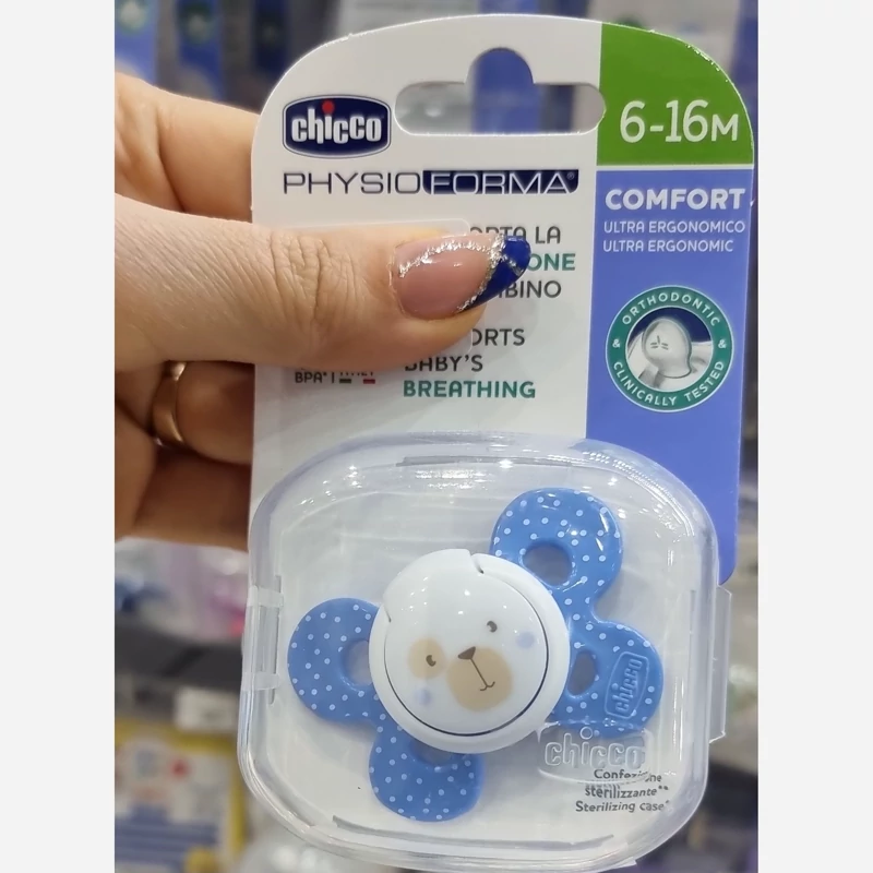 پستونک ارتودنسی چیکو مناسب نوزادان ۶تا۱۶ماهه
