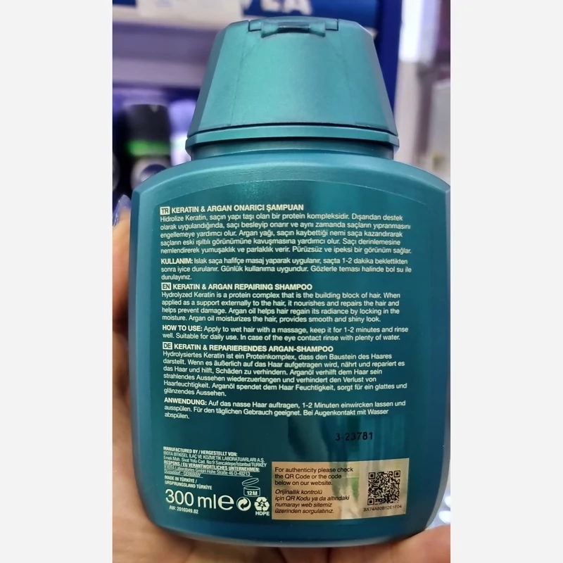 شامپو کراتینه موی سربیوکسین سبز