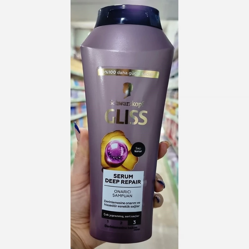 شامپو گلیس مناسب موهای ضعیف وآسیب دیده