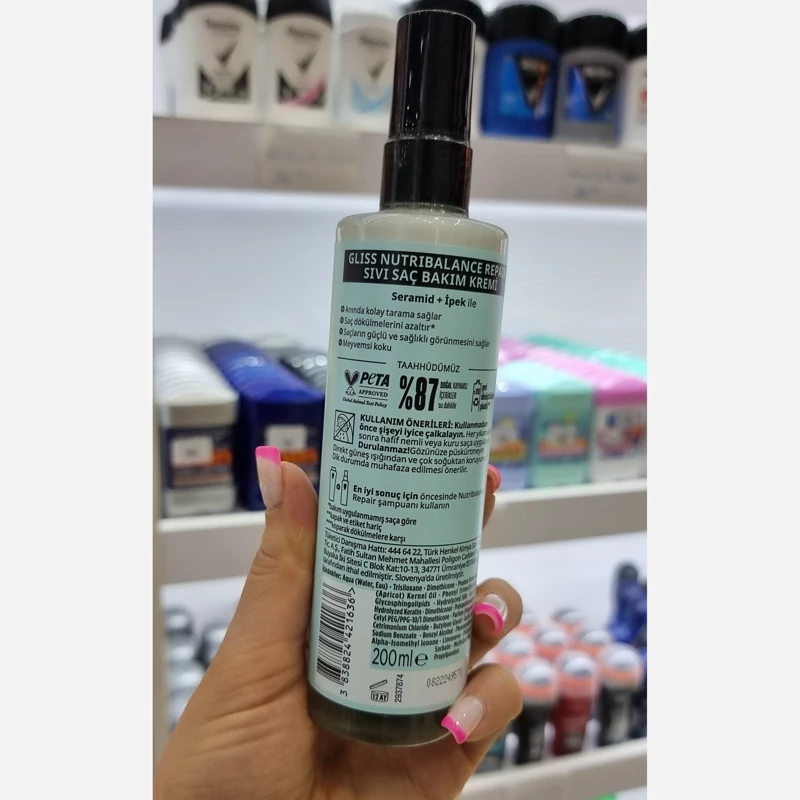 اسپری دوفاز موی سر گلیس