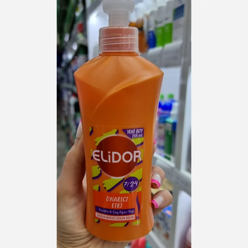 کرم موی الیدور رنگ نارنجی حاوی کراتین مایع مناسب موهای آسیب دیده