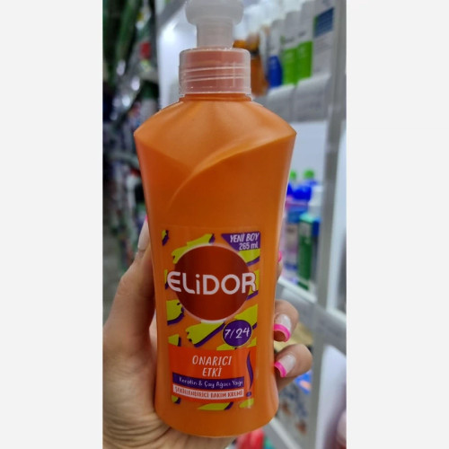 کرم موی الیدور رنگ نارنجی حاوی کراتین مایع مناسب موهای آسیب دیده