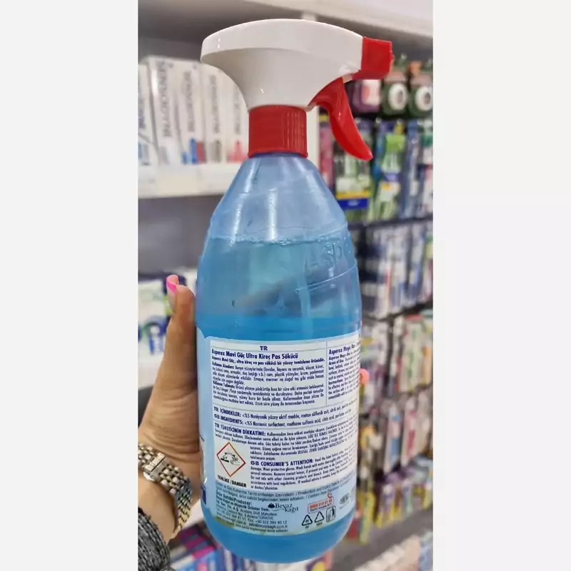 اسپری تمیزکننده سطوح‌شیرآلات آسپروکس ترکیه