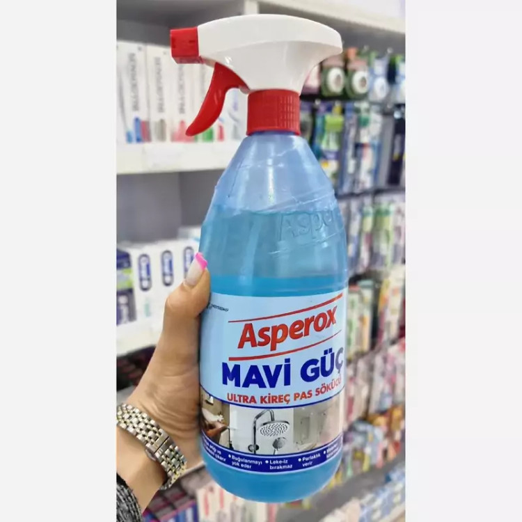 اسپری پاک کننده شیرآلات وسرامیک آسپروکس اصل ترکیه(ماوی گوج)