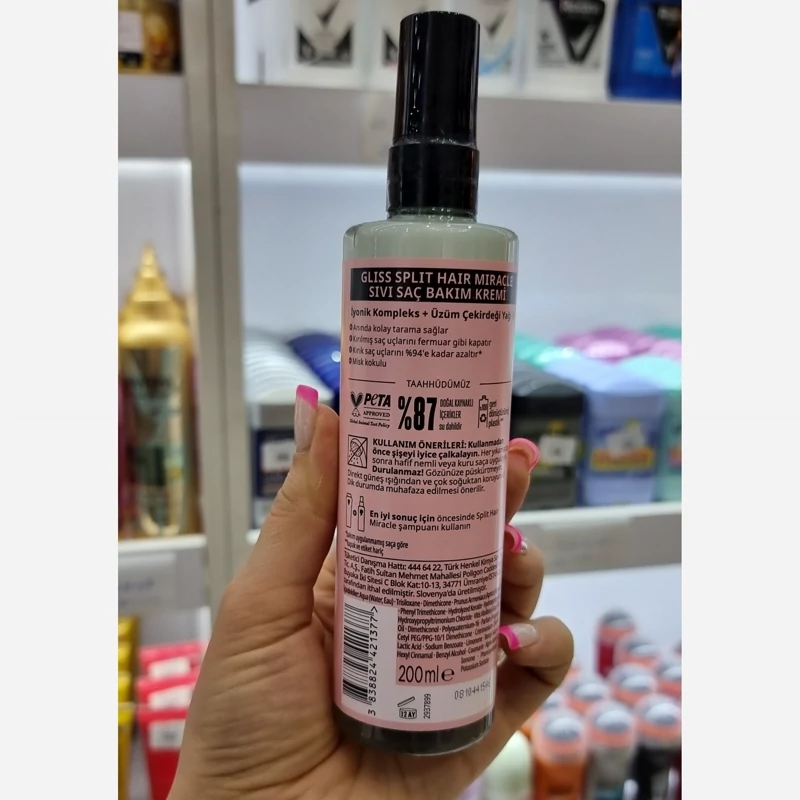 اسپری دوفاز موی سر گلیس محصول ترکیه