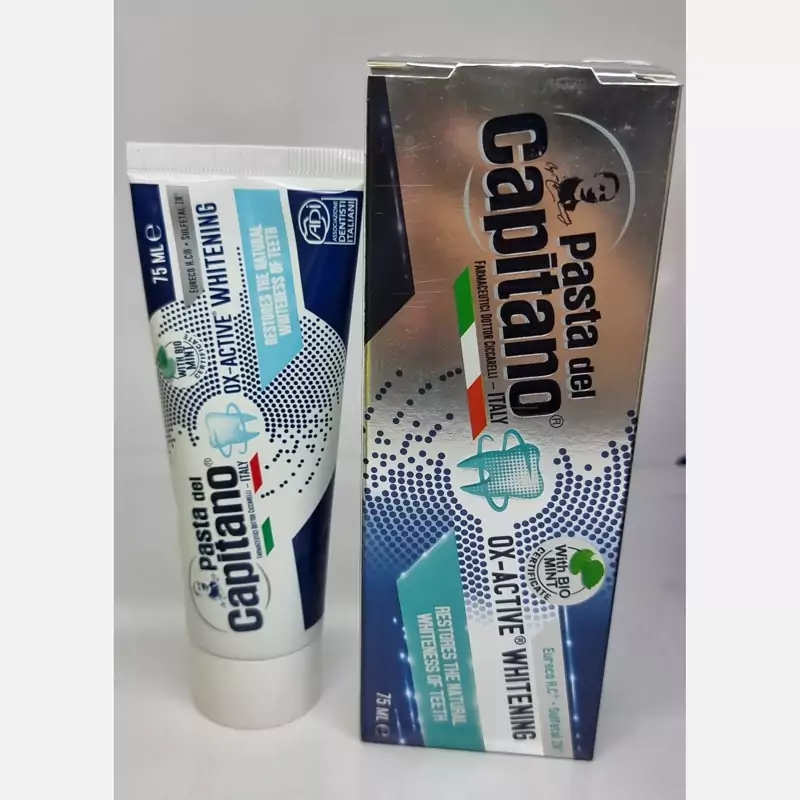 خمیر دندان وسفید کننده دندان کاپیتانو محصول ایتالیا