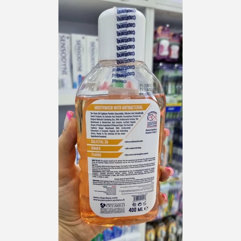 دهان شویه کاپیتانو بارایحه زنجبیل