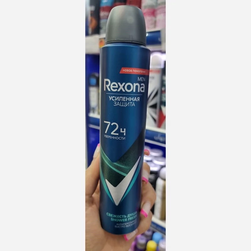 اسپری زیربغل رکسونا مردانه باماندگاری ۷۲ ساعته