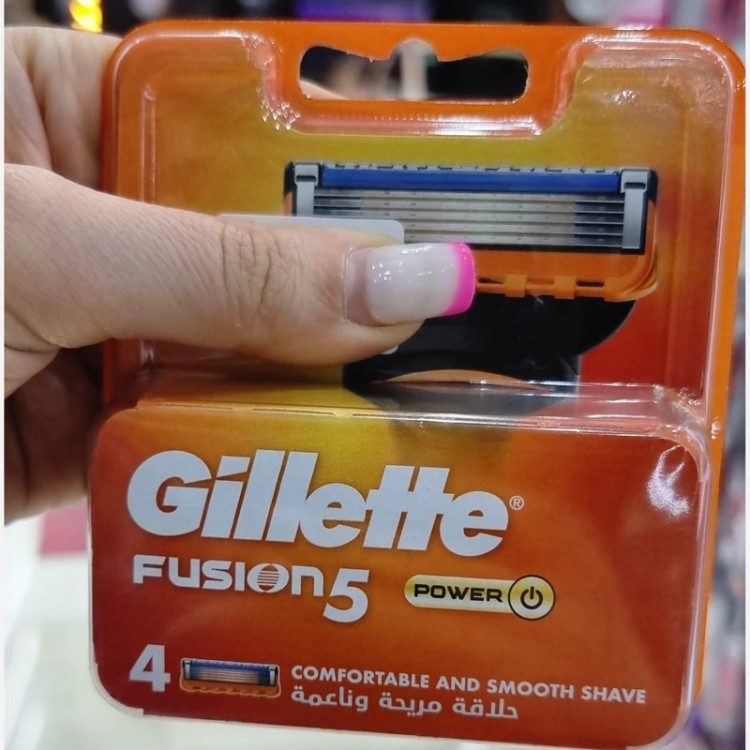 تیغ یدک ژیلت مدل Fusion 5 power بسته ۴عددی