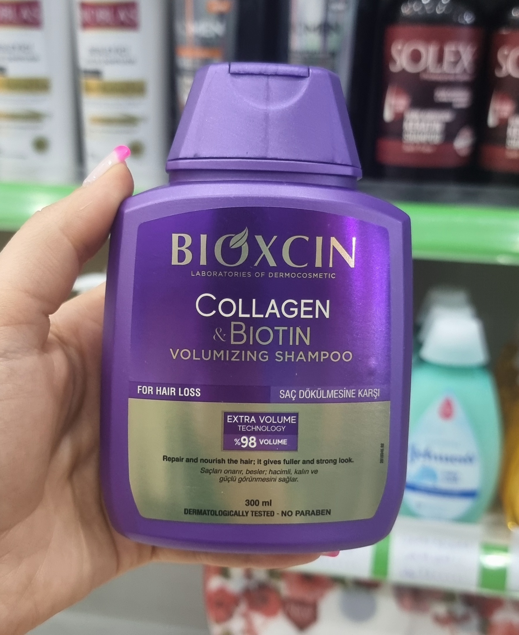 شامپوبنفش بیوکسین اصل ترکیه،ضدریزش