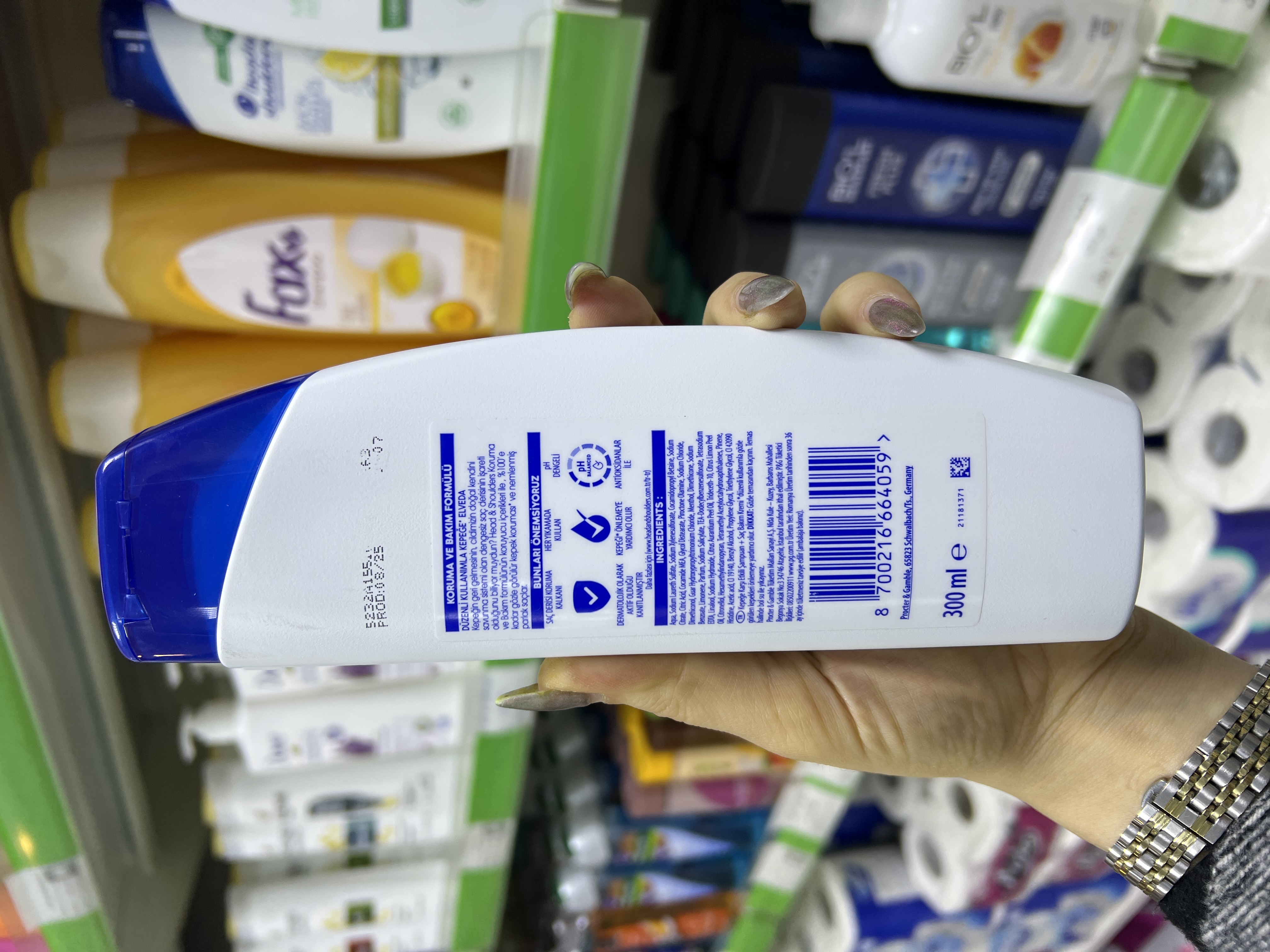 شامپو مو هداندشولدرز ترکیه مناسب موهای چرب