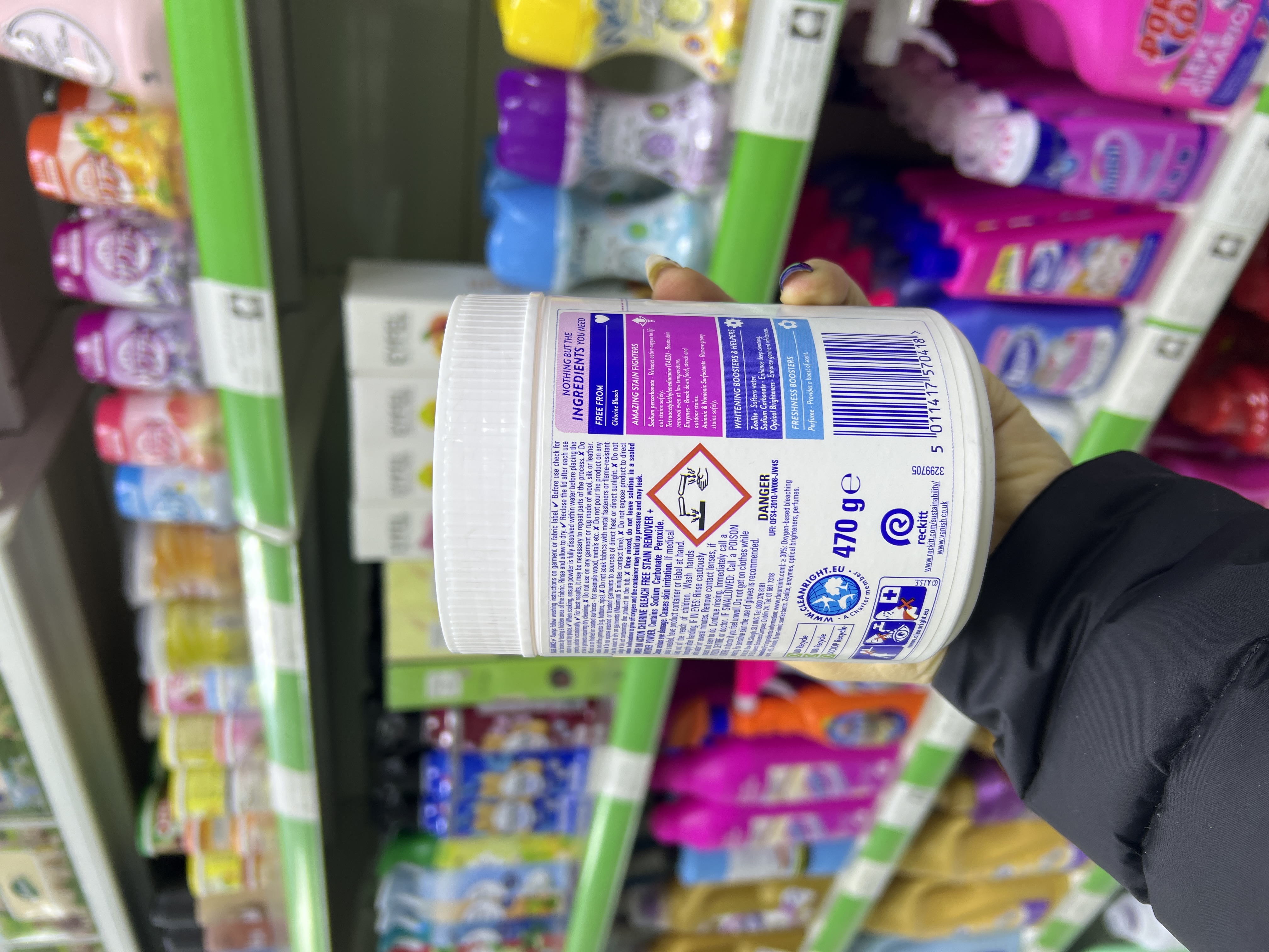 پودر لکه بر ونیش مخصوص لباس های سفید